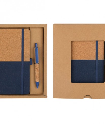 Cork Notebook & Pen Corporate Gift Set